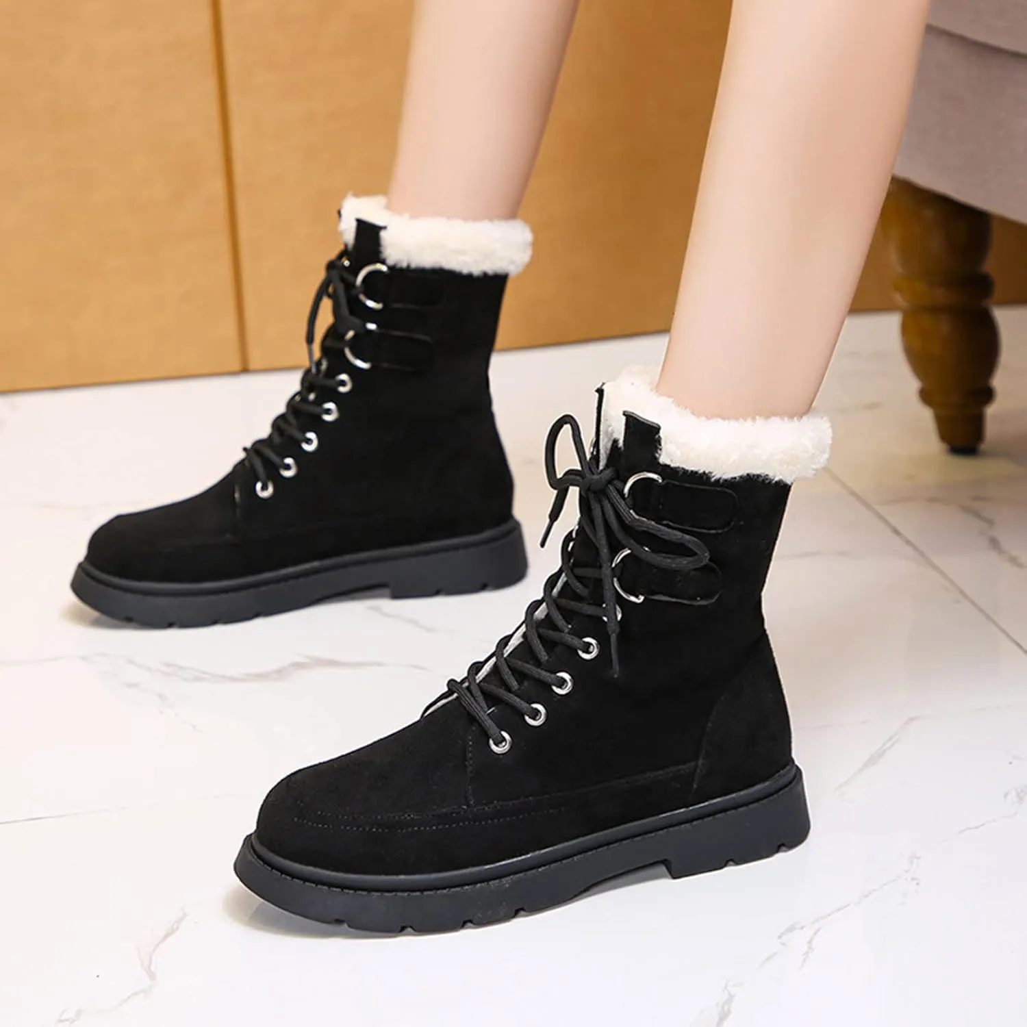 Snow Boot for Women Women's Waterproof Boots Ankle Winter Boots for Women 8.5 Waterproof Winter Boots Size 12 for Woman Knee High Womens Winter Boots Waterproof 9.5