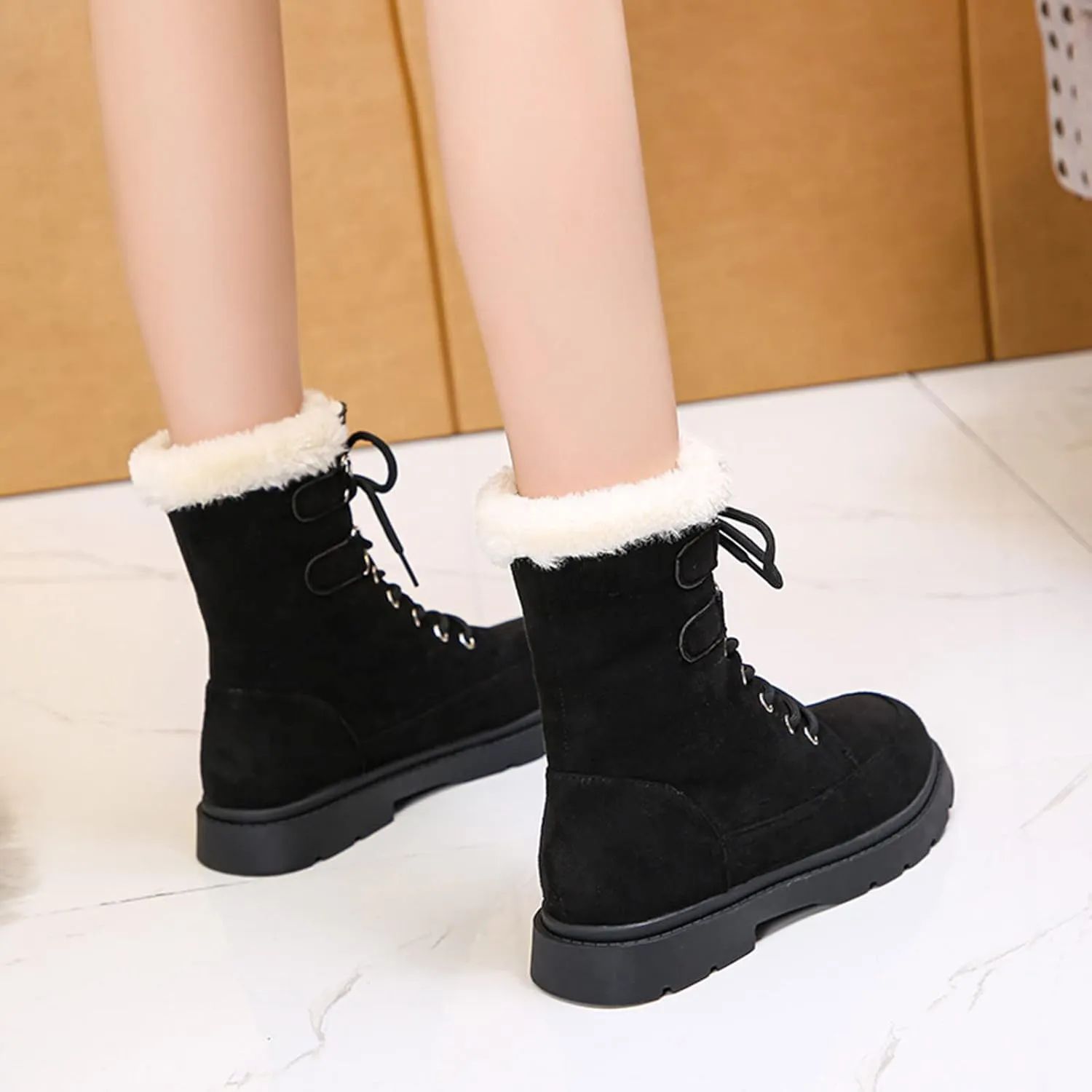 Snow Boot for Women Women's Waterproof Boots Ankle Winter Boots for Women 8.5 Waterproof Winter Boots Size 12 for Woman Knee High Womens Winter Boots Waterproof 9.5