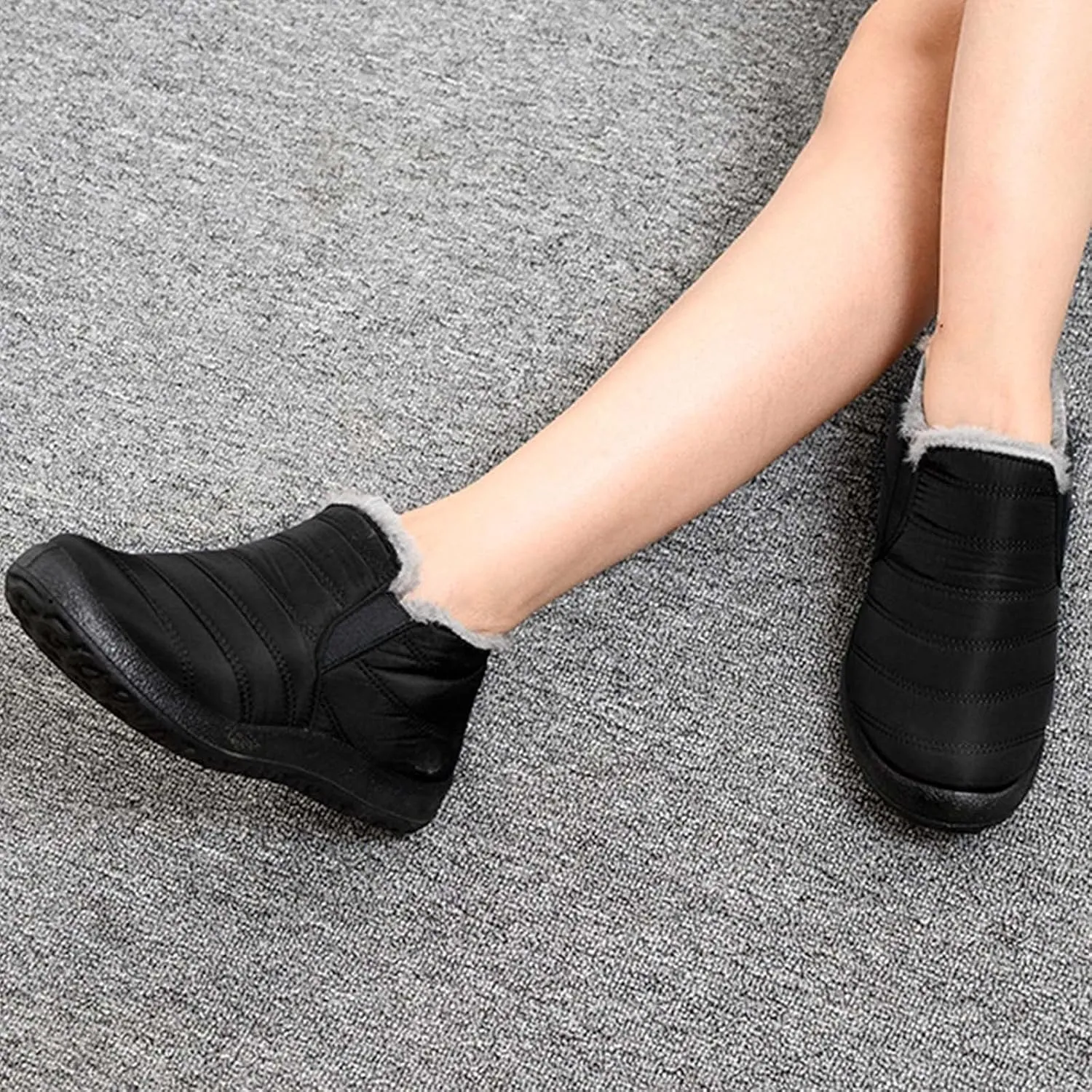 Snow Boots for Women Cute Tall Winter Snow Boots Women Waterproof Womens Zippered Snow Boots Waterproof Womens Waterproof Hiking Boots Extra Wide Width Botas Impermeables Para Invierno Mujer