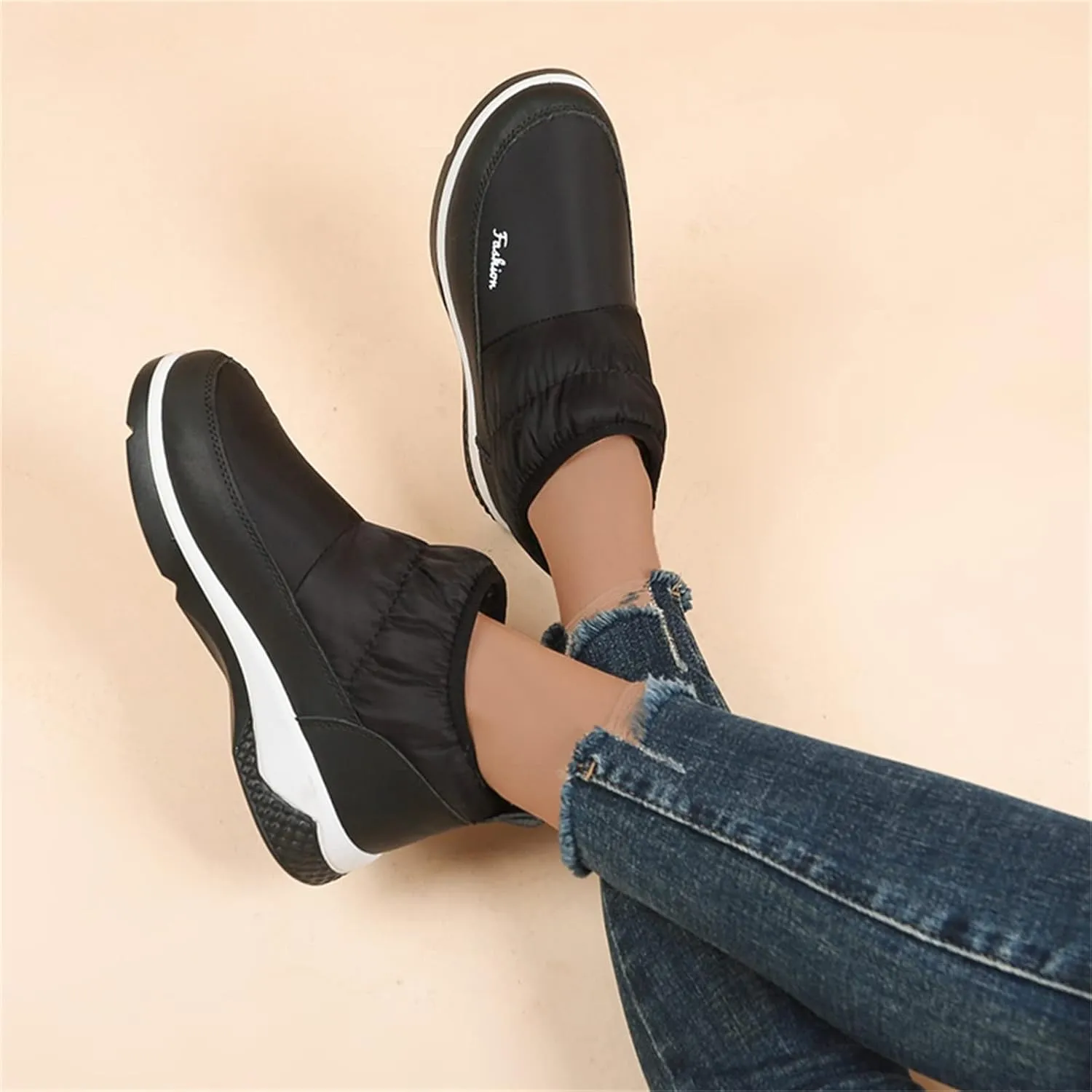 Snow Boots for Women Cute Women's Waterproof Boots Work Cute Knee High Winter Boots for Women Waterproof Women's Winter Ankle Booties Womens Winter Hiking Boots Waterproof