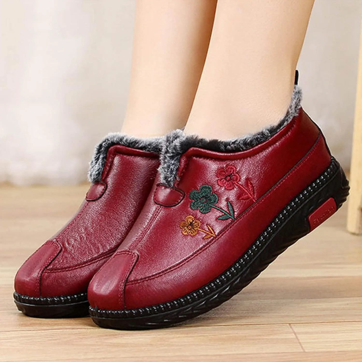 Snow Boots for Women Waterproof Womens Winter Boots Waterproof Tall Winter Boots Womens Heel Tall Snow Boots Waterproof Botas Para Frio Mujer Anti Deslizante