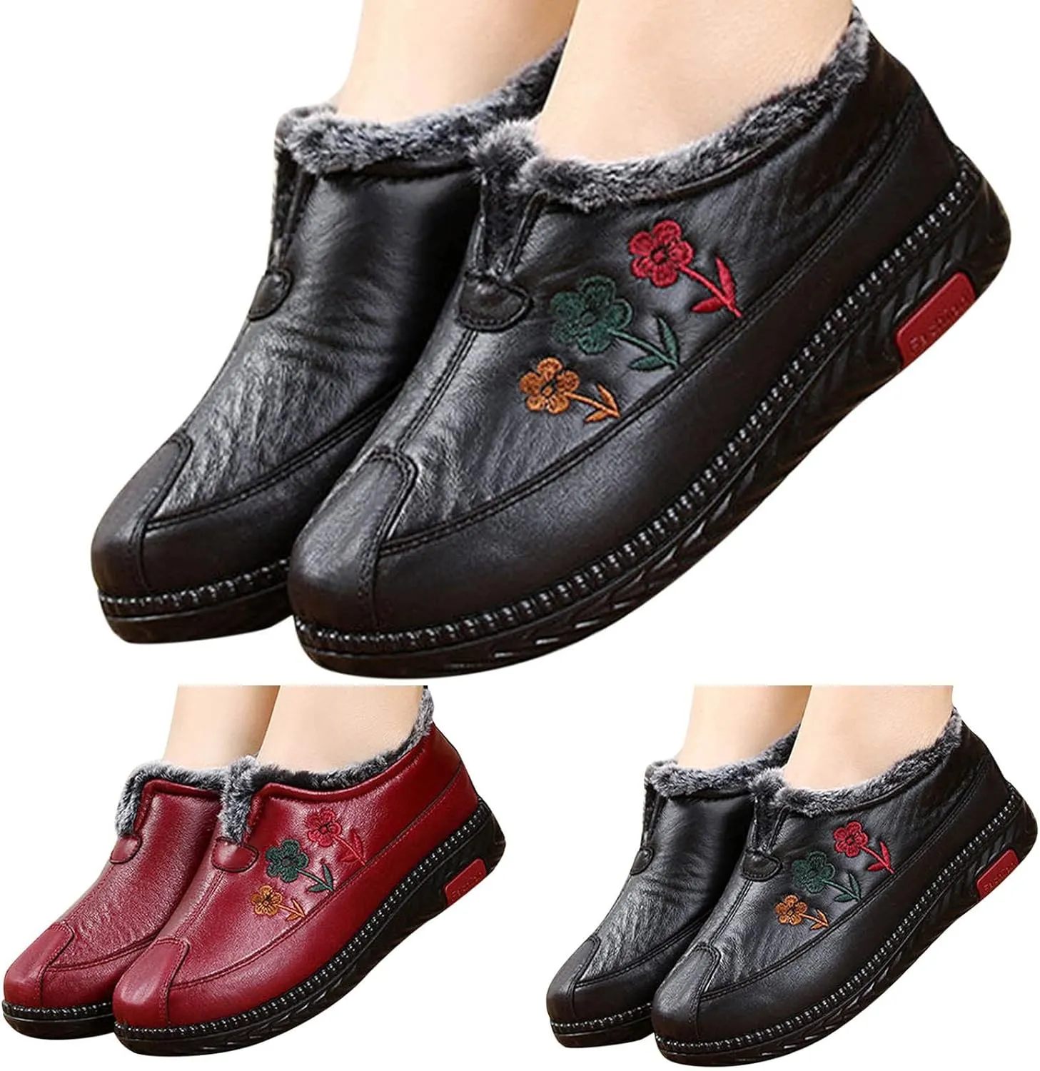 Snow Boots for Women Waterproof Womens Winter Boots Waterproof Tall Winter Boots Womens Heel Tall Snow Boots Waterproof Botas Para Frio Mujer Anti Deslizante