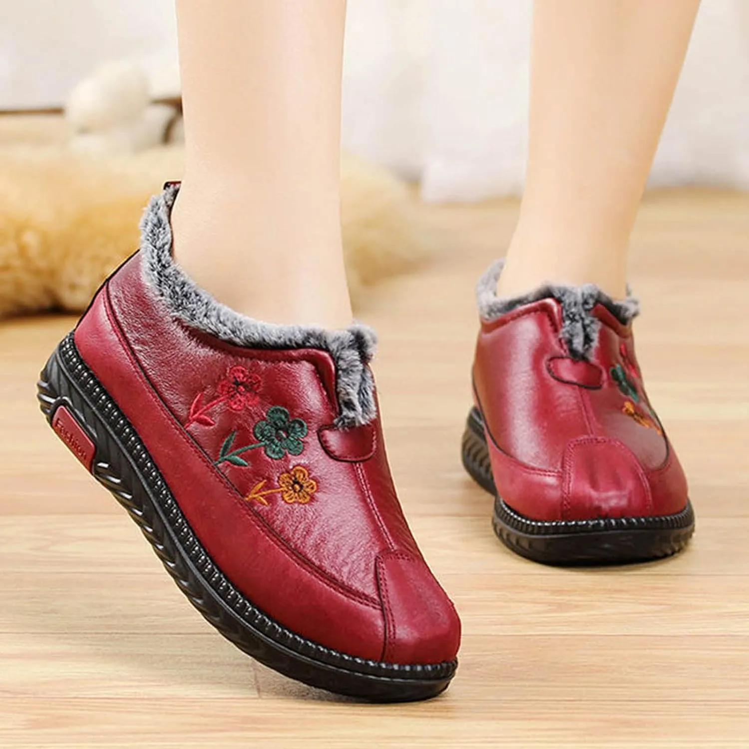 Snow Boots for Women Waterproof Womens Winter Boots Waterproof Tall Winter Boots Womens Heel Tall Snow Boots Waterproof Botas Para Frio Mujer Anti Deslizante