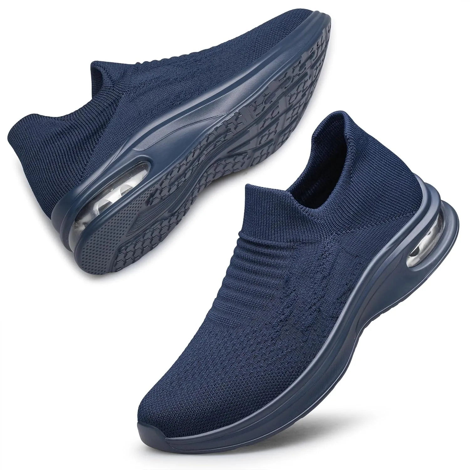 Vidbiv Slip on Shoes for Men, Casual Walking Lightweight Loafers, Breathable Men??s Shoes, Comfortable Hands Free Slip-on Shoes for Work, Traveling