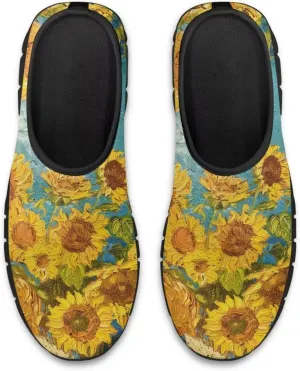 Walking Sneakers for Women Casual Slip On Shoes Black