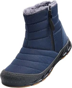 Waterproof Snow Boots for Men Warm Plush Lined Men's Snow Boots Non Slip Lightweight for Outdoor Hiking Work
