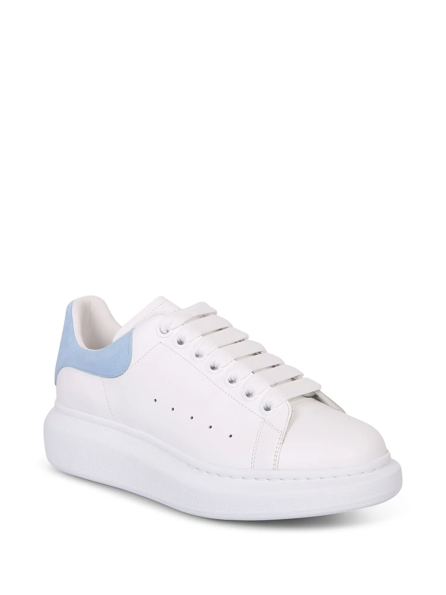 White and sky blue Oversize sneakers
