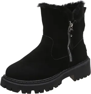 Winter Waterproof Boots for Woman Womens Winter Boots Wide Feet Womens Wide Width Snow Boots Waterproof Insulated Hiking Boots Women Waterproof Lightweight Wide Width Botas Para Nieve