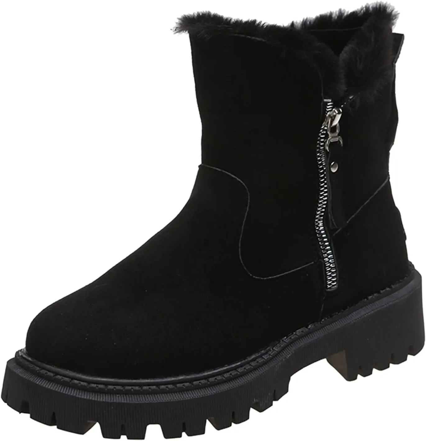Winter Waterproof Boots for Woman Womens Winter Boots Wide Feet Womens Wide Width Snow Boots Waterproof Insulated Hiking Boots Women Waterproof Lightweight Wide Width Botas Para Nieve
