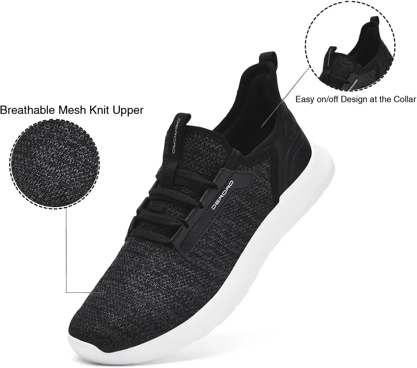Women??s Walking Running Shoes Slip on Lightweight Casual Sneakers