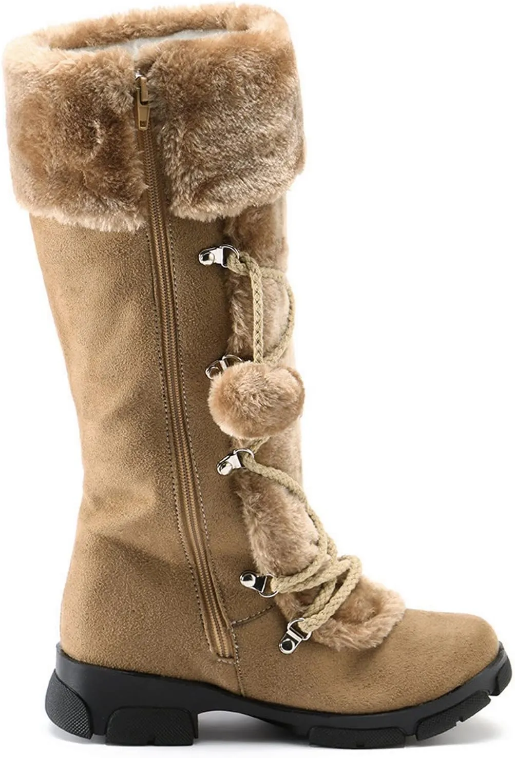 Womens Winter Shoes Wide Width Size 9.5 Woman Snow Boots Zapatos De Invierno Para Mujer Waterproof Boots for Women Women's Snow Boots Wide Calf Sales Clearance