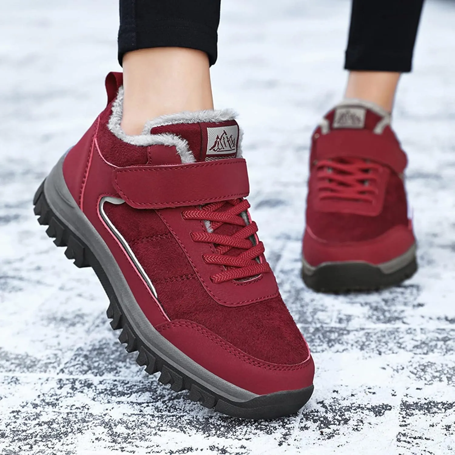 Womens Winter Snow Boots Waterproof Women's Winter Boots Waterproof Waterproof Snow Boots Women Wide Width Warm Slipper Boots for Women Outdoor Winter Women Boot 9 Extra Wide
