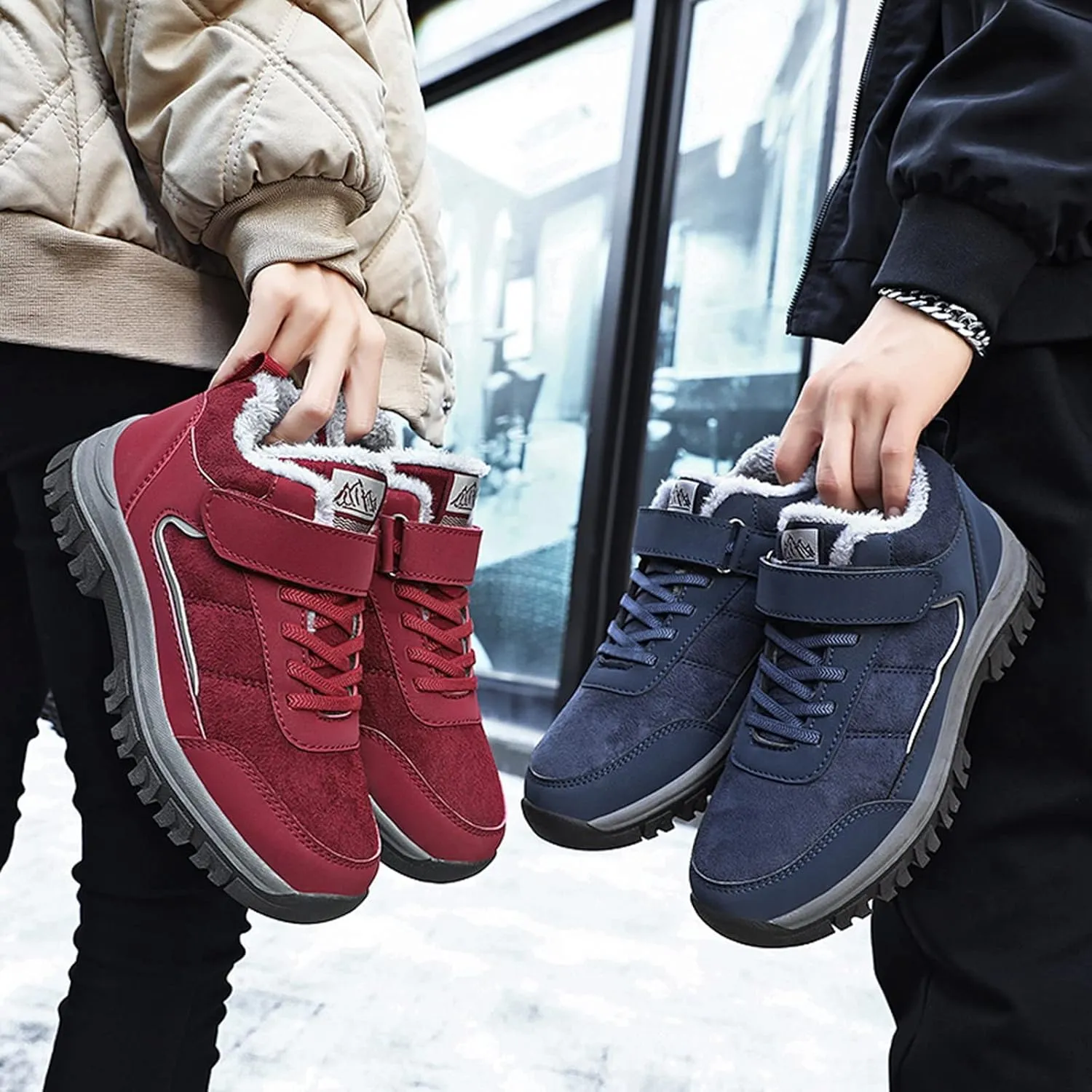 Womens Winter Snow Boots Waterproof Women's Winter Boots Waterproof Waterproof Snow Boots Women Wide Width Warm Slipper Boots for Women Outdoor Winter Women Boot 9 Extra Wide