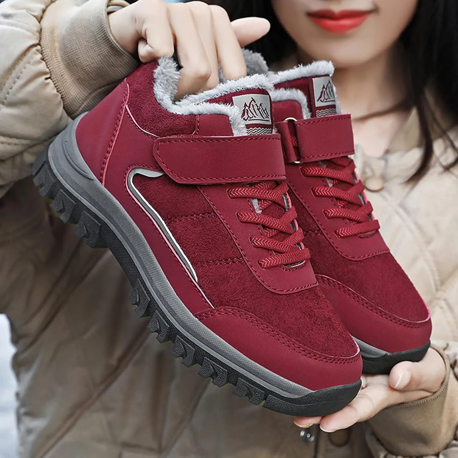 Womens Winter Snow Boots Waterproof Women's Winter Boots Waterproof Waterproof Snow Boots Women Wide Width Warm Slipper Boots for Women Outdoor Winter Women Boot 9 Extra Wide