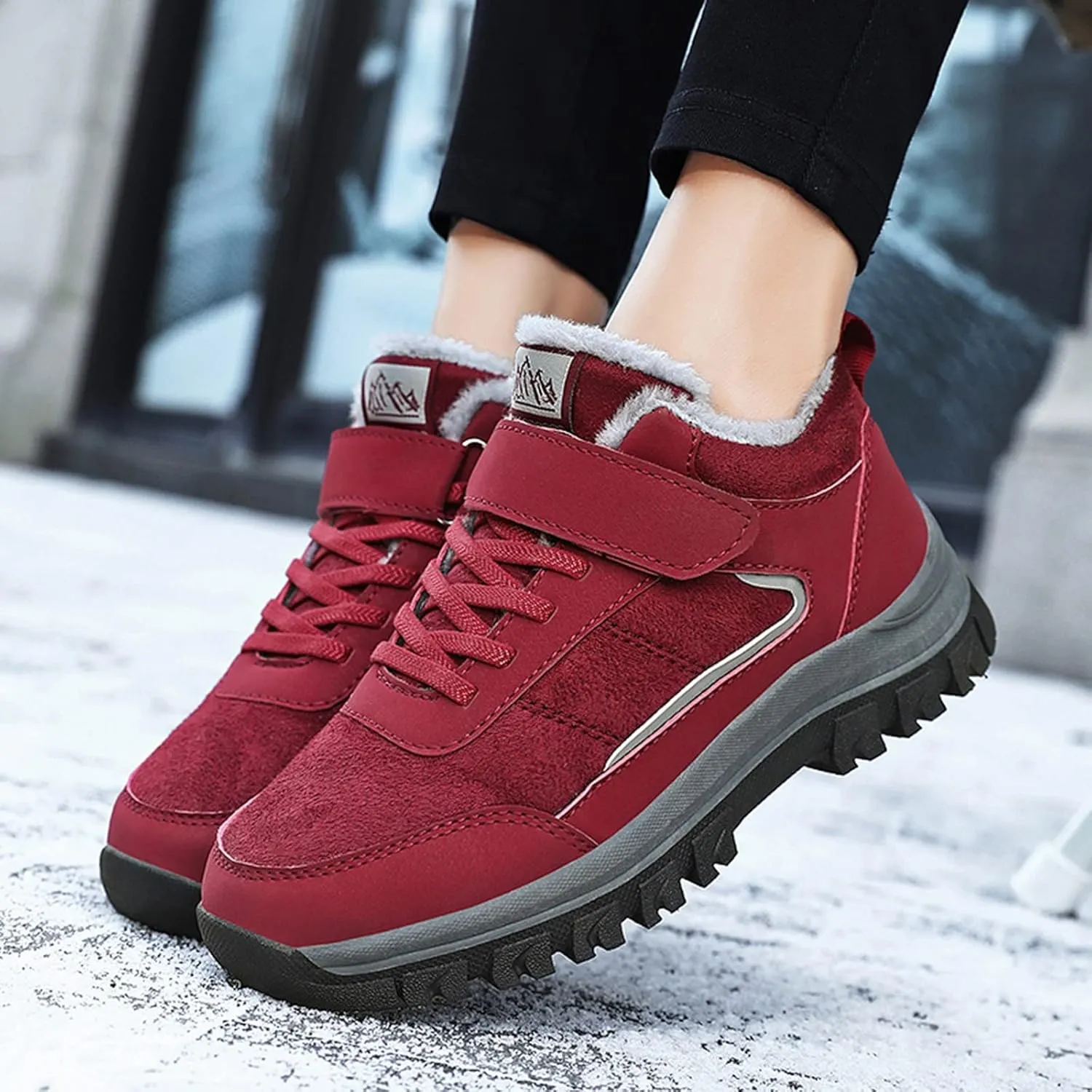 Womens Winter Snow Boots Waterproof Women's Winter Boots Waterproof Waterproof Snow Boots Women Wide Width Warm Slipper Boots for Women Outdoor Winter Women Boot 9 Extra Wide